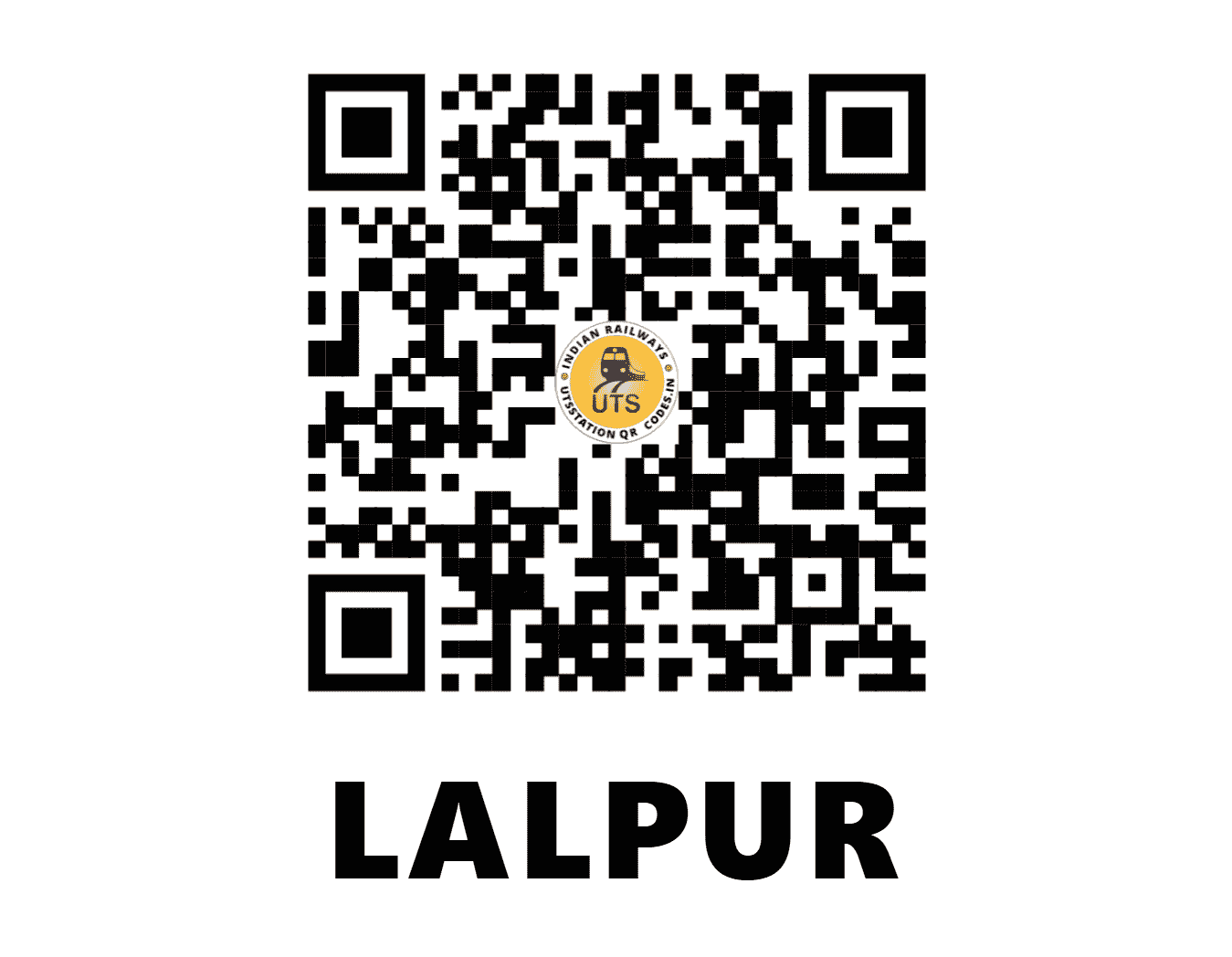 UTS QR Code for LALPUR - LLR (NC - UTTAR PRADESH)